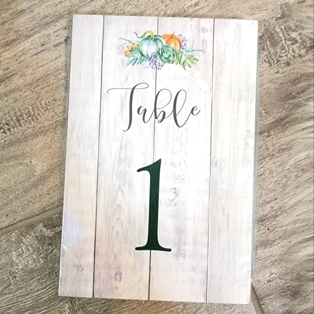 New 25 Table Numbers 4X6